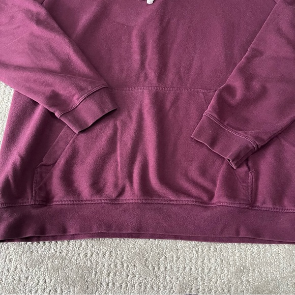EUC Men's H&M Basics Hoodie size Large in Maroon - Picture 4 of 5
